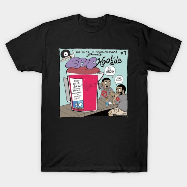 Support Kam Komics: EPICKOOL-ADE album Tshirt T-Shirt by Kam Komics 